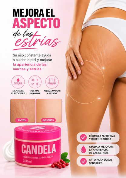 🔥 Crema CANDELA para Celulitis y Estrías + 🎁 Bella Skin 3 en 1 de REGALO