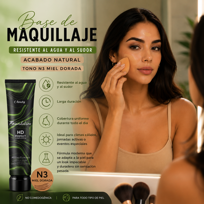 Base de maquillaje resistente al agua N3 Miel dorada