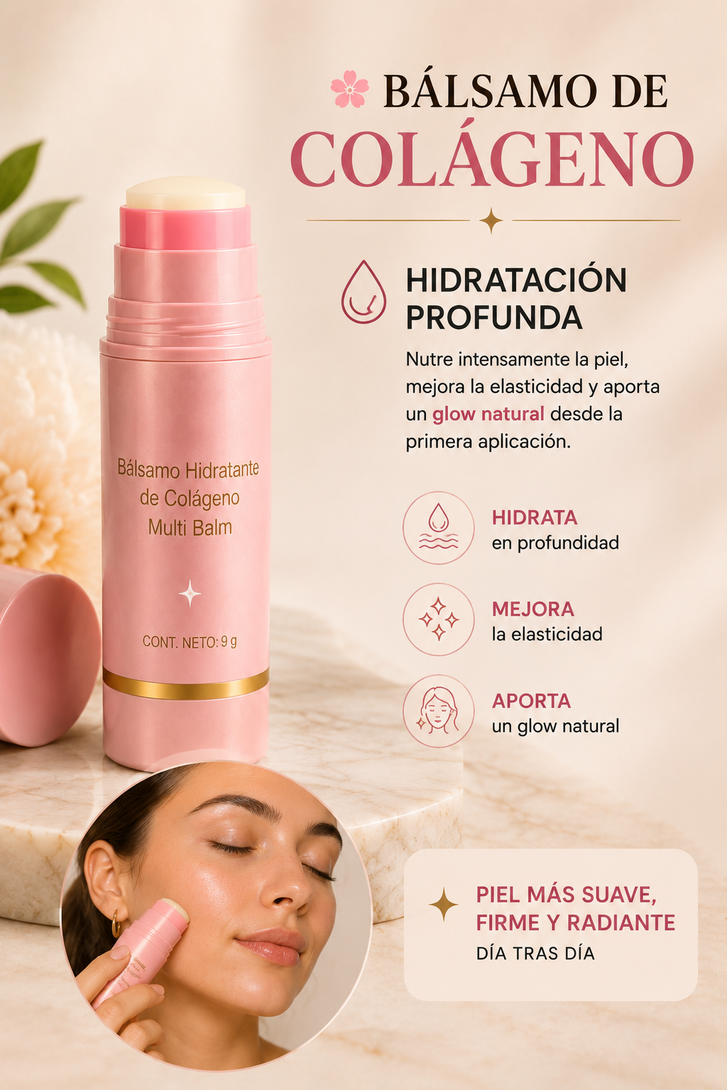Bálsamo de Colágeno | 2x1 + Rodillo Volcánico GRATIS