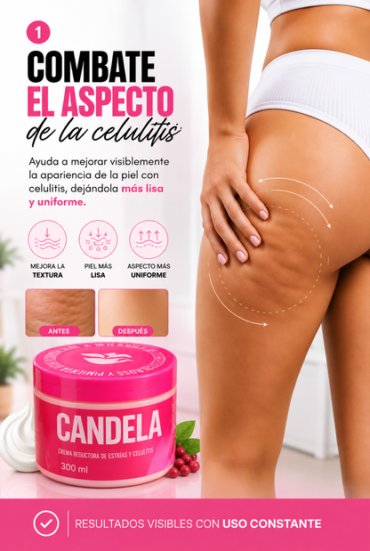 🔥 Crema CANDELA para Celulitis y Estrías + 🎁 Bella Skin 3 en 1 de REGALO