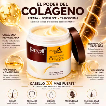 Mascarilla Capilar Profesional con Colágeno 500ml + Regalo Aceite Capilar de Colágeno